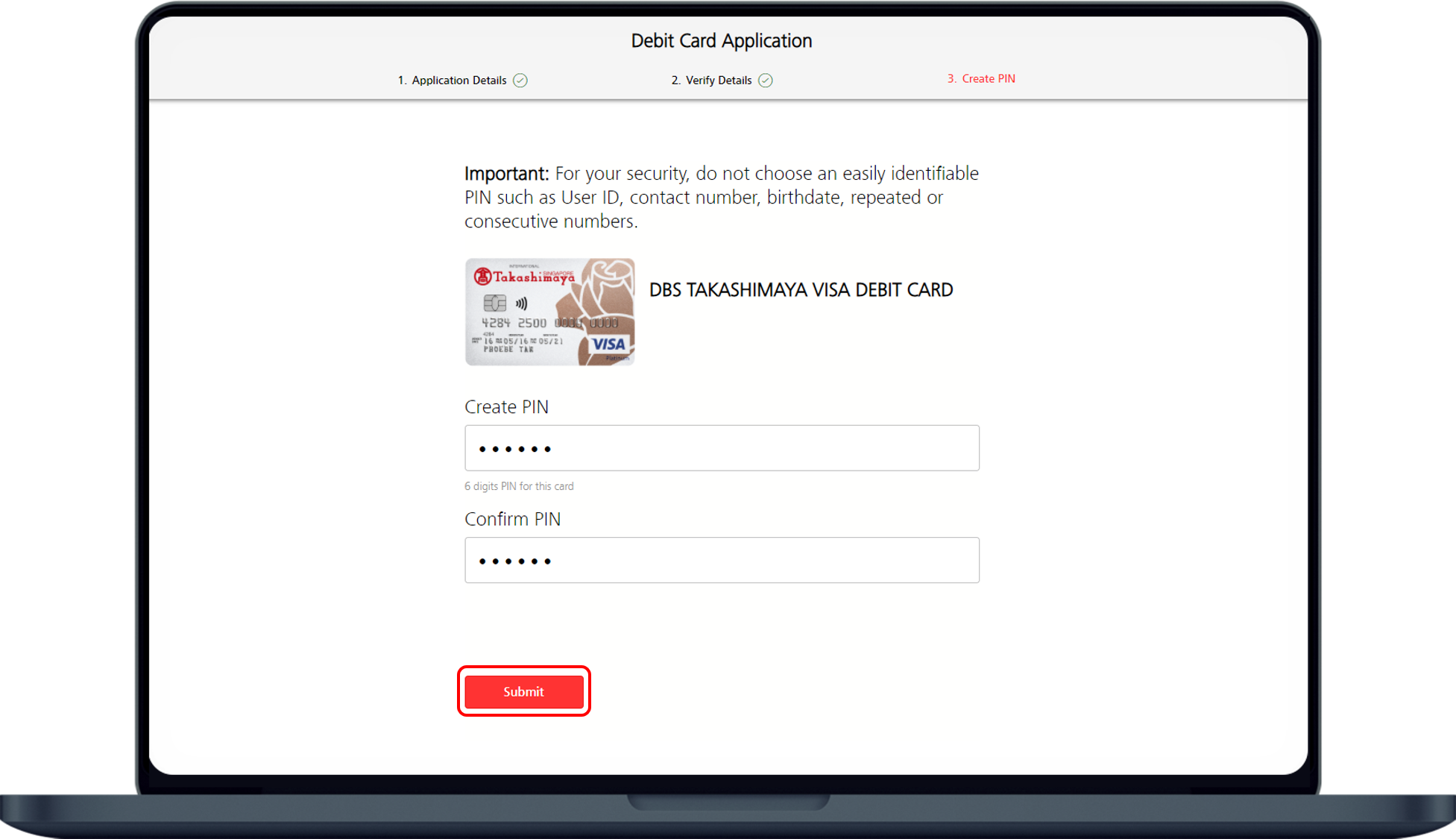 Apply For A Debit Card POSB Singapore